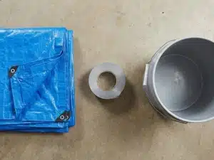 A Florida homeowner's kit for tarping to mitigate damage caused by hurricanes and severe storms.