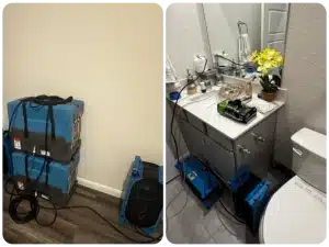 Water drying and extraction equipment used by Florida home restoration company near Tampa Bay, Major Restorations.